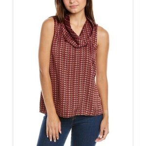 NWT New $69 Vince Camuto Cowl Neck Sleeveless Top Size M